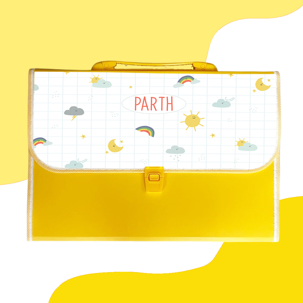 Personalised Coloured Folder - Sunny Day