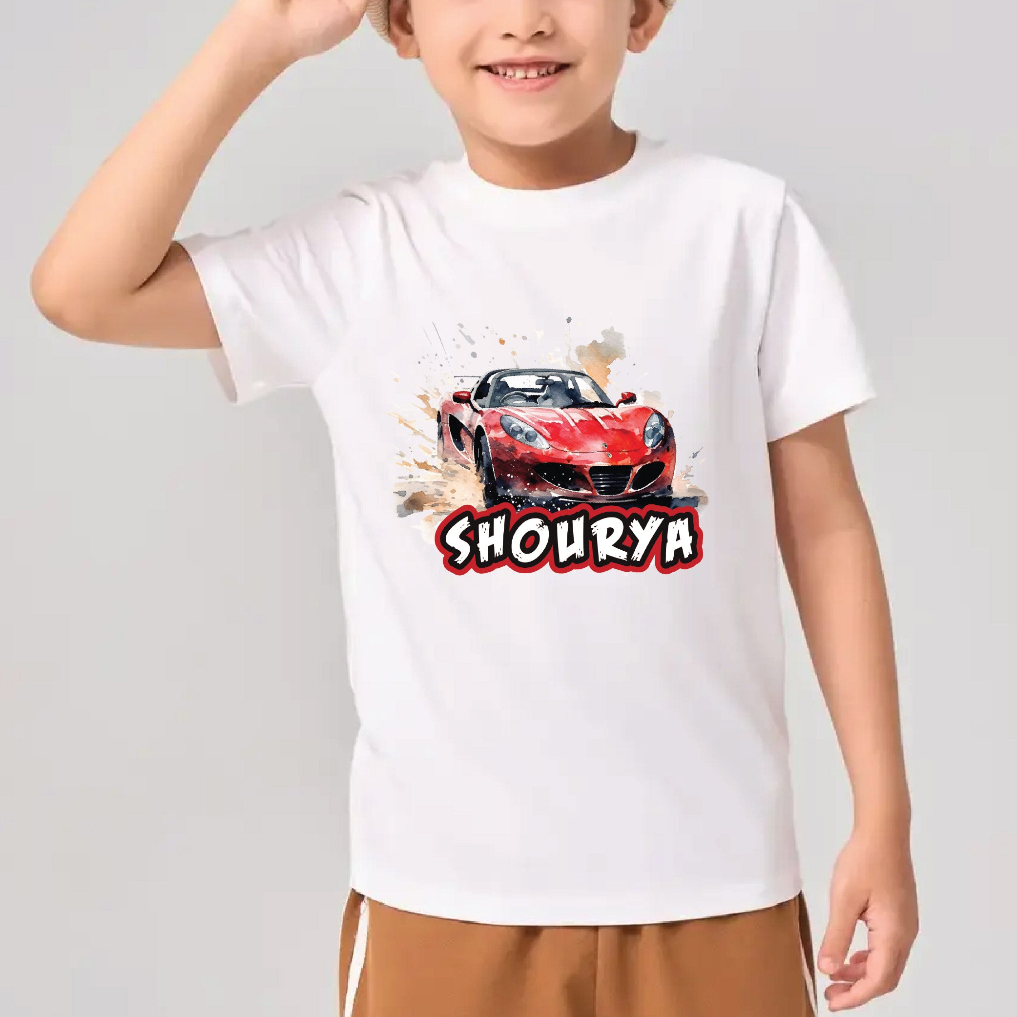 Racing Car Fever Personalised Tshirts