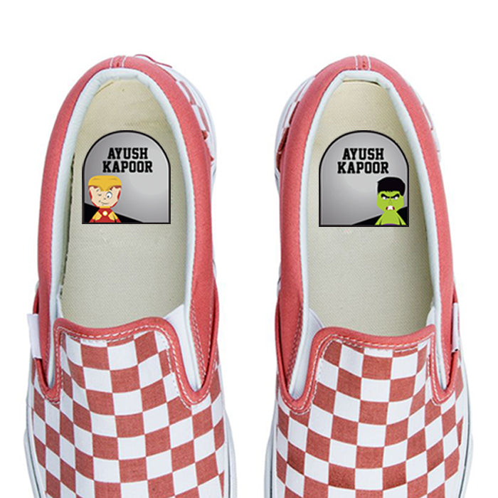 Shoe Labels Pack - Superhero- 12 Pairs