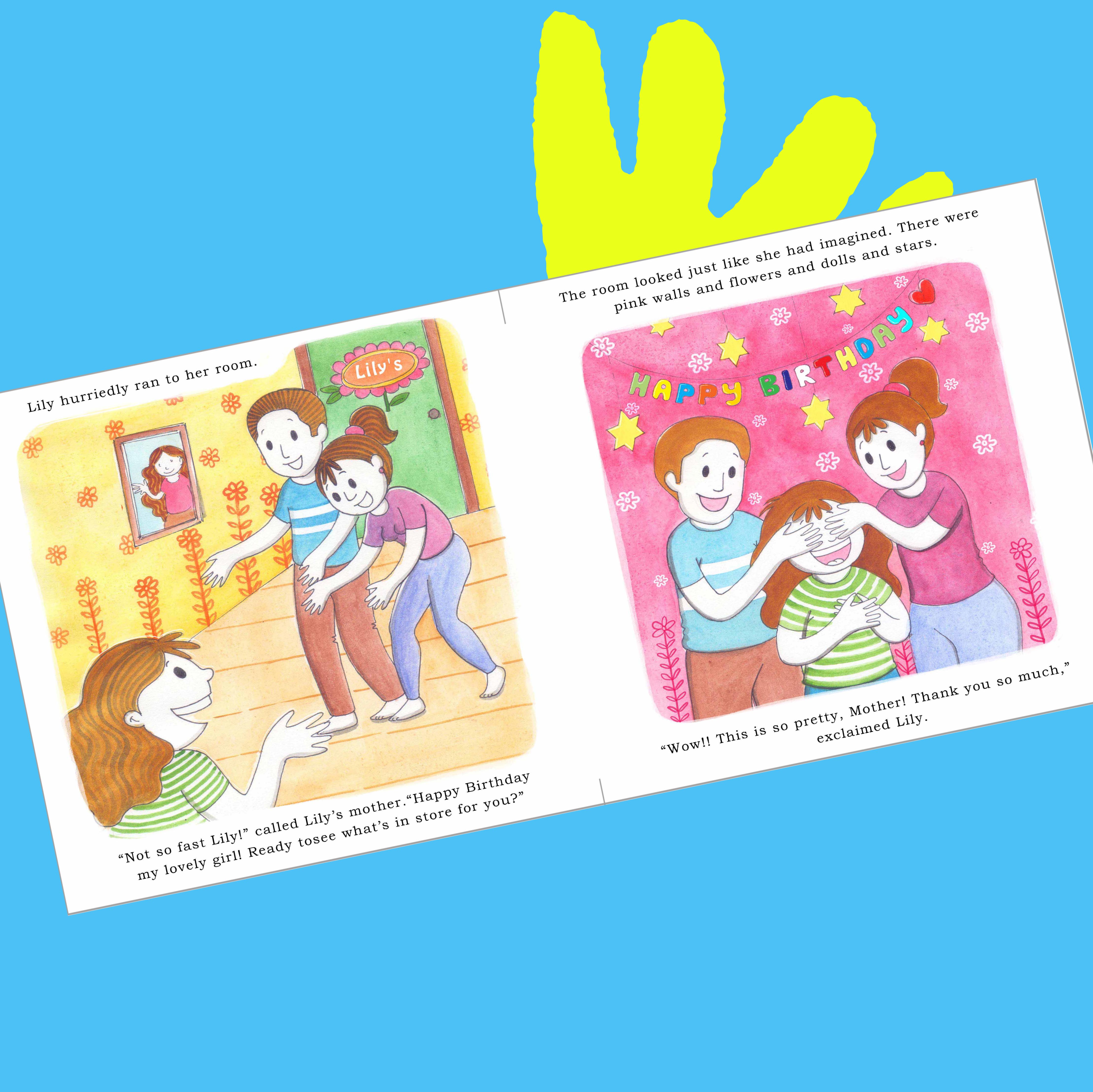 Personalised Story Book Surprise Birthday Gift Book (Girls)