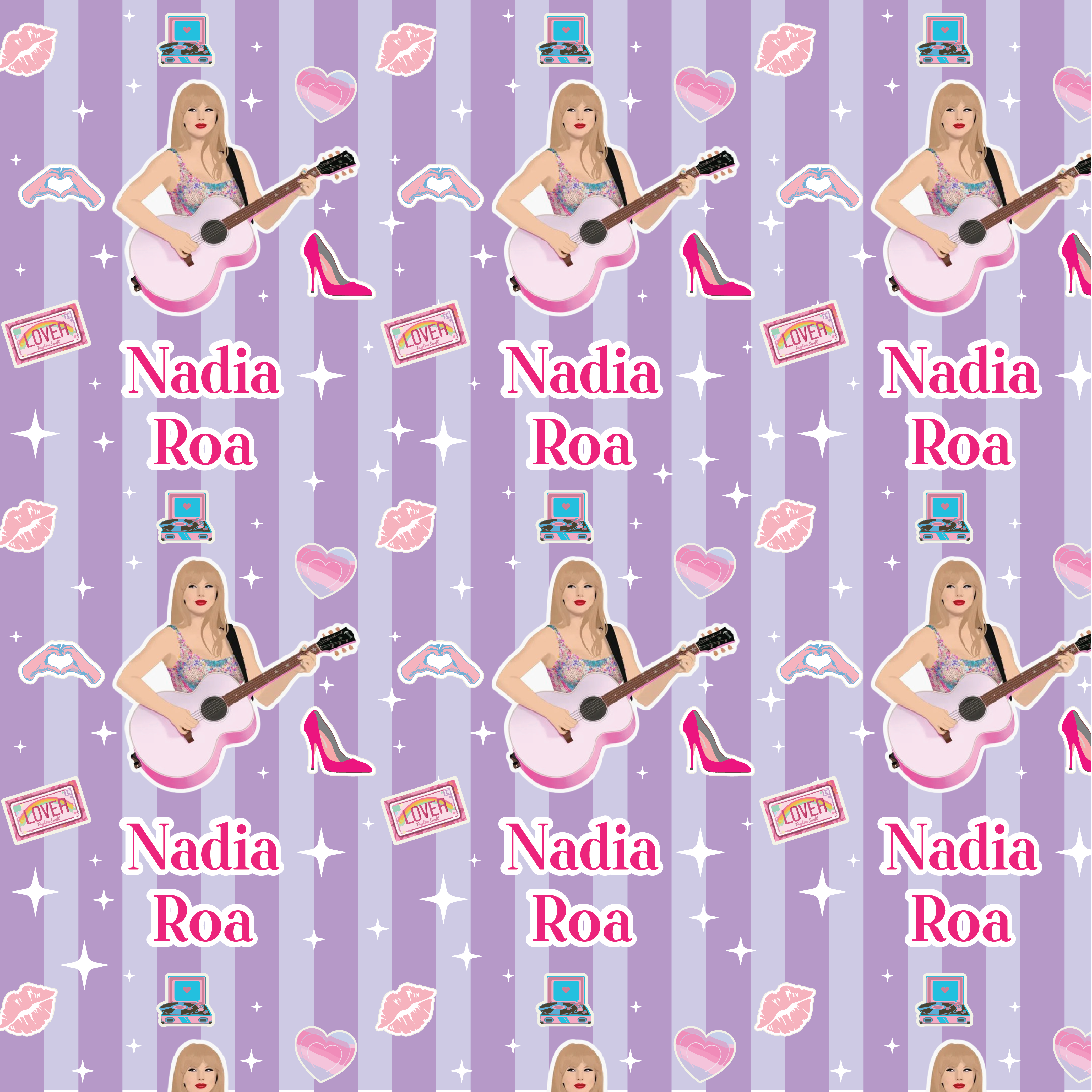 Personalised Gift Wrapping Paper (Girl)