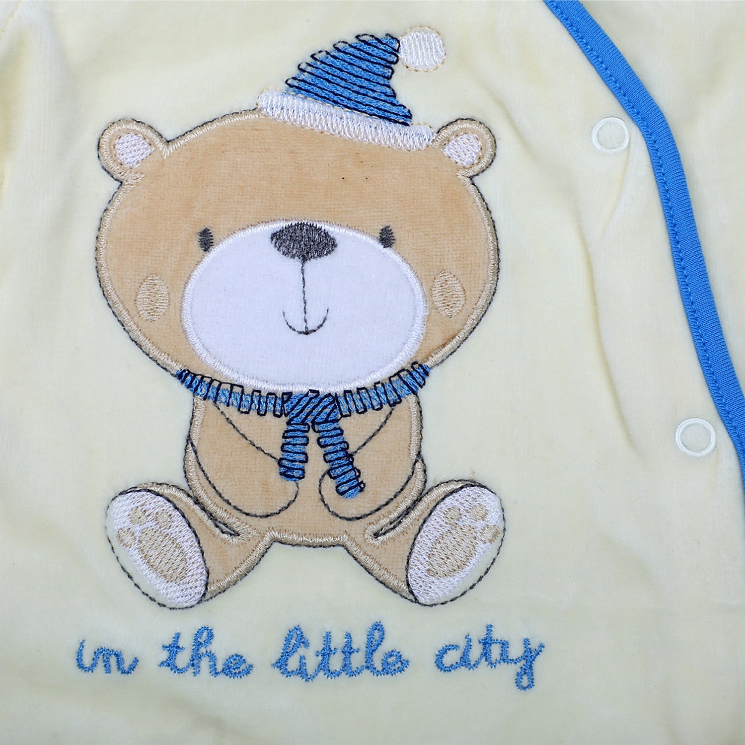 Bear In The City Infant Full Sleeves Snap Button Bodysuit Romper - Yellow - Baby Moo