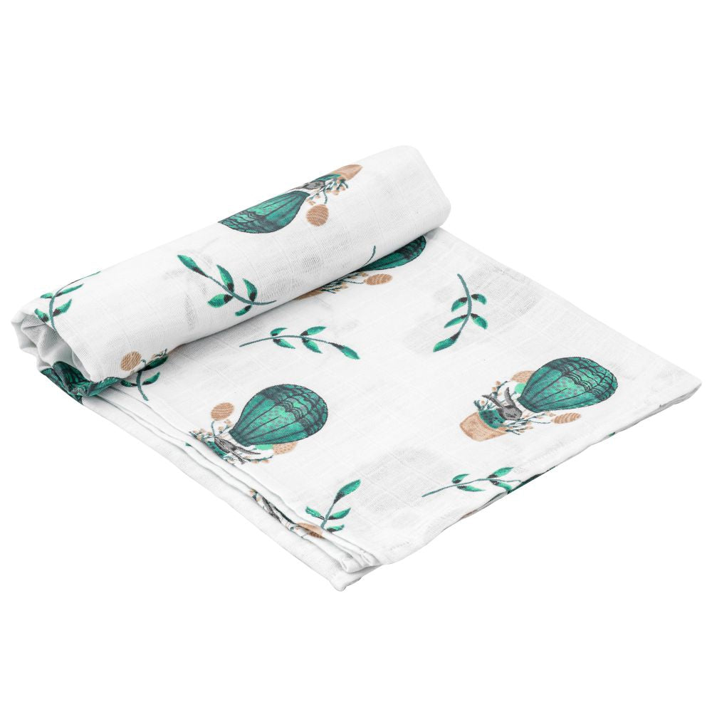 Theoni 100% organic cotton muslin swaddles - Cappadocia Dreams Green
