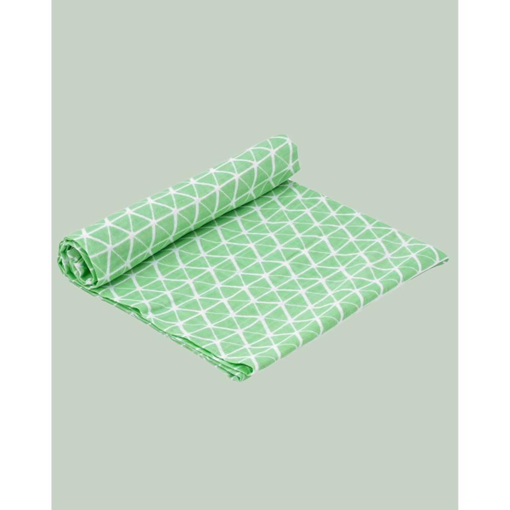 Theoni 100% organic cotton muslin swaddles - Aztec Green