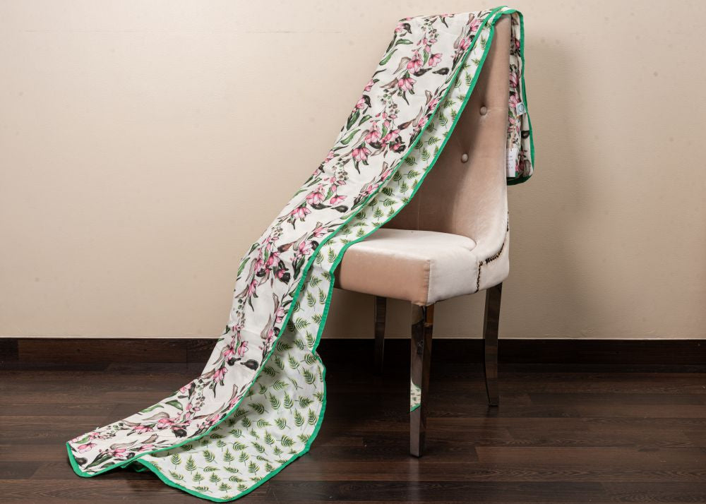 Theoni organic cotton mal Dohars Receving dohar - Kyoto Garden