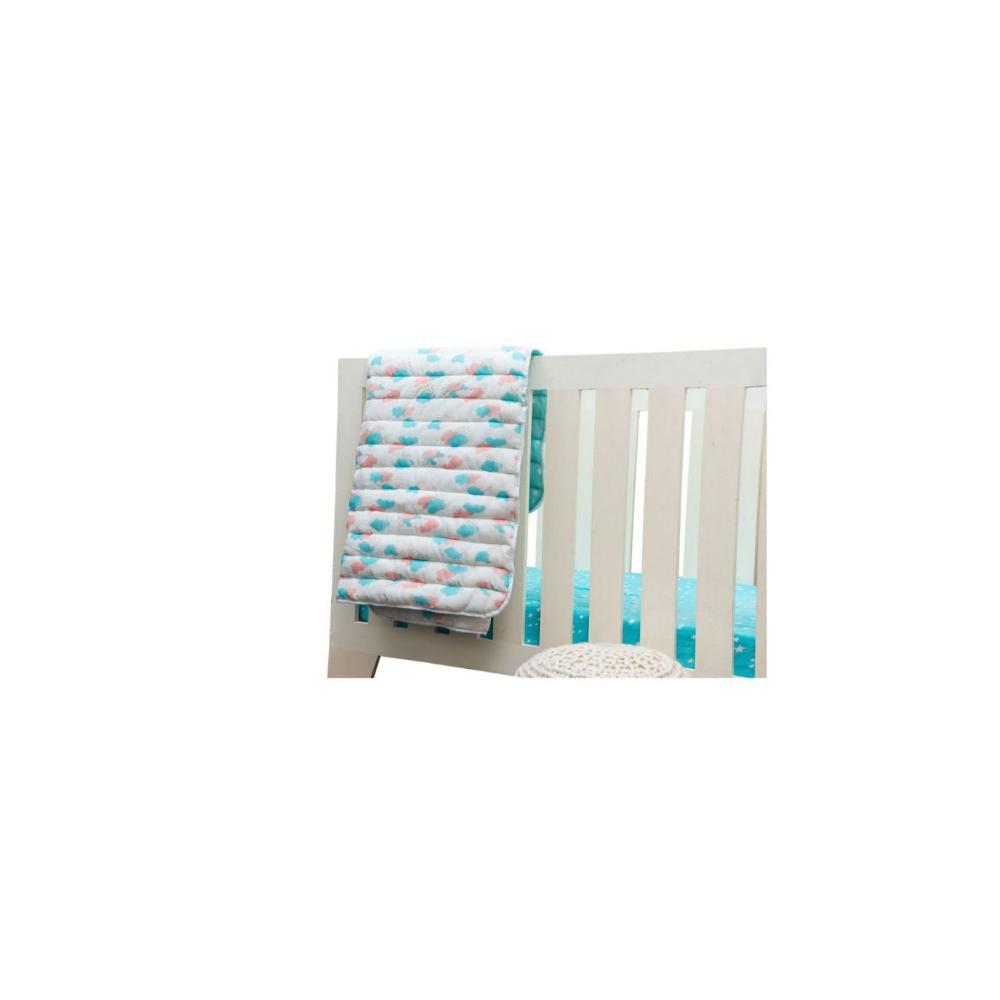 Theoni 100% Organic Cotton reversible Quilts - Miami Skies