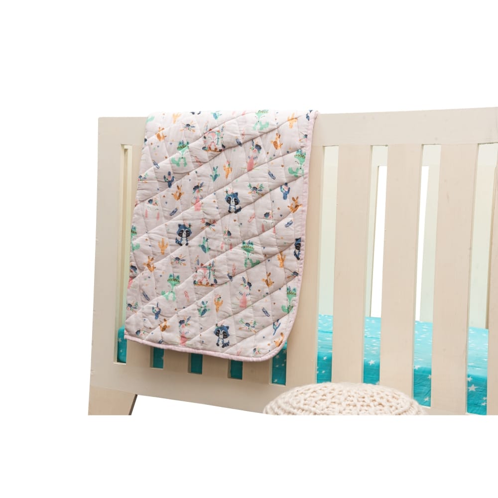 Theoni 100% Organic Cotton reversible Quilts - Bohemian Friends