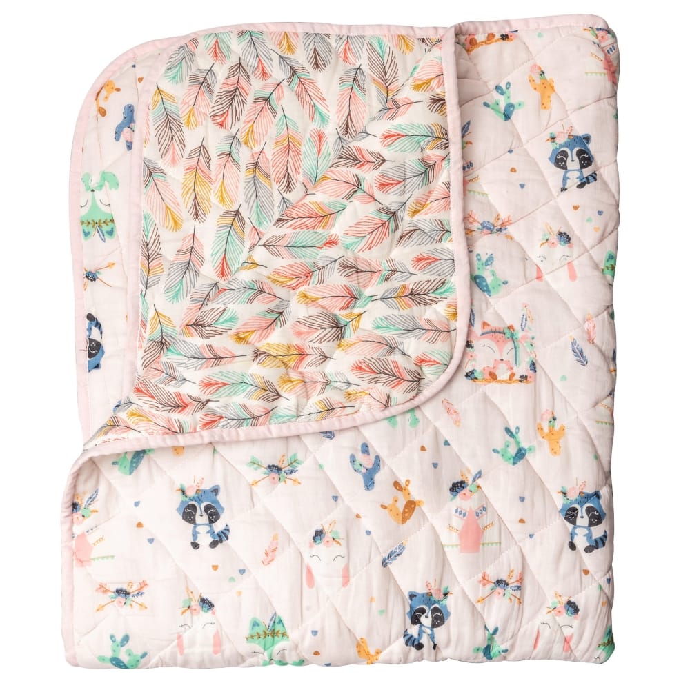 Theoni 100% Organic Cotton reversible Quilts - Bohemian Friends