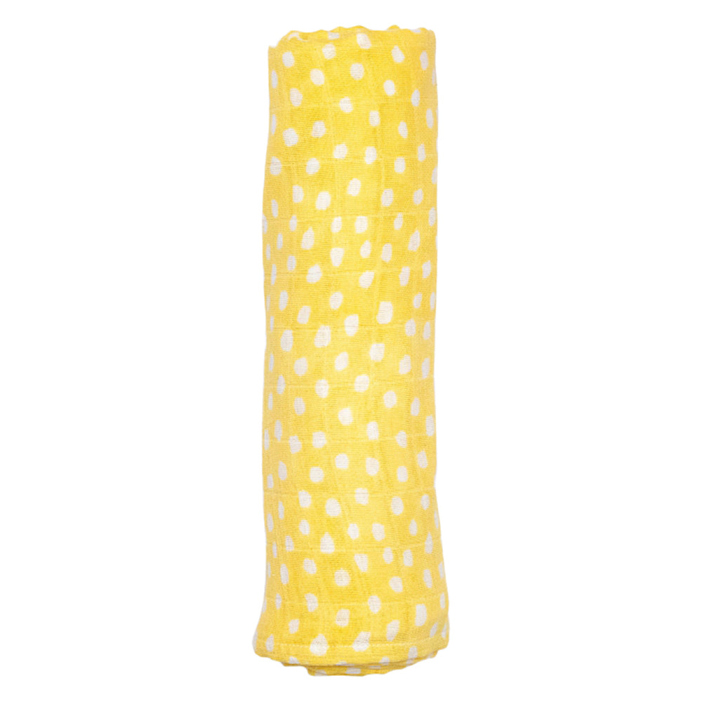 Theoni 100% organic cotton muslin swaddles(Set of 2)-Popsicle Fun Blue