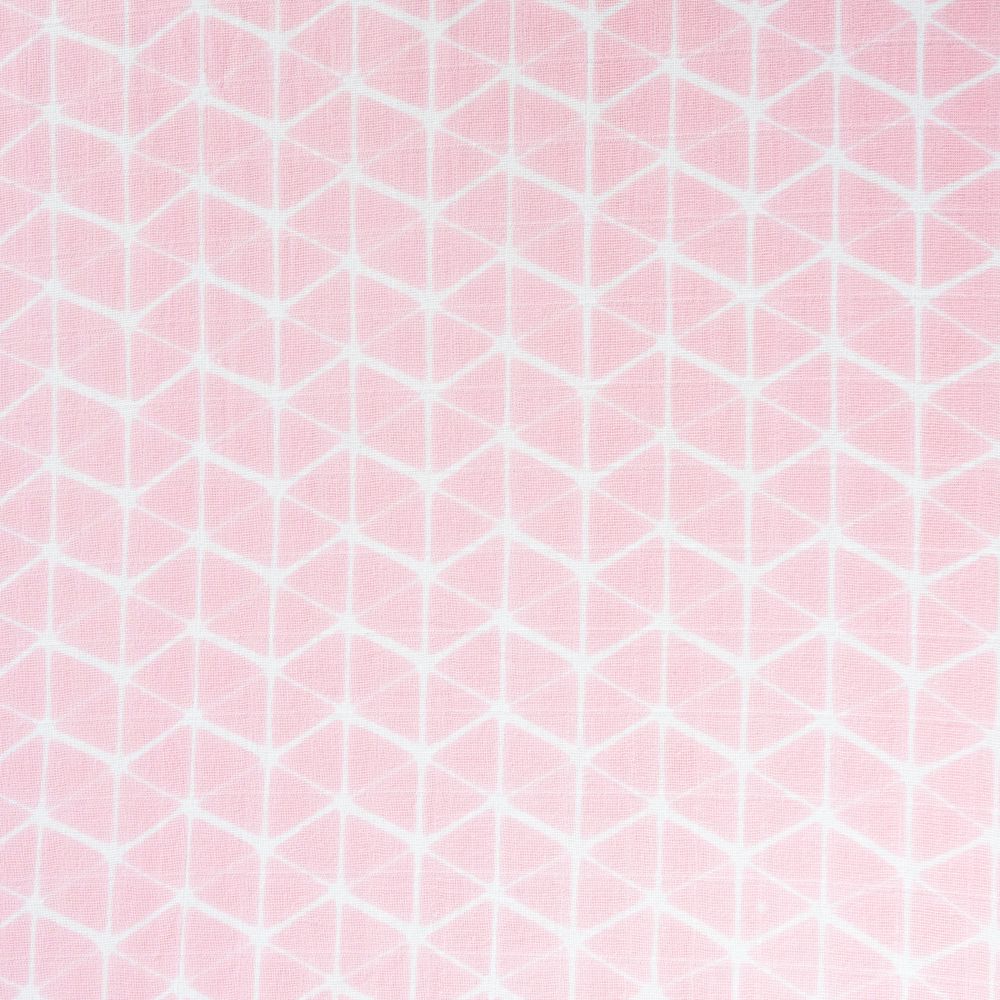 Theoni Aztec Pink Fitted Crib Sheet - 100% Organic Cotton Muslin Cot Sheet, Super Soft, Breathable, Smooth, Absorbent, Twill Fabric For Infants, Newborns, Babies & Toddlers