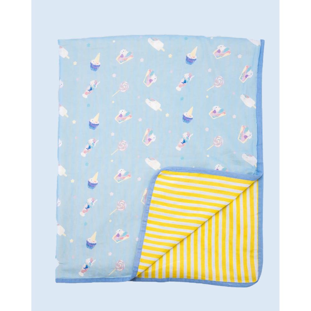 Theoni Organic Cotton Mal Dohar Receiving Blankets - Sugar Pop