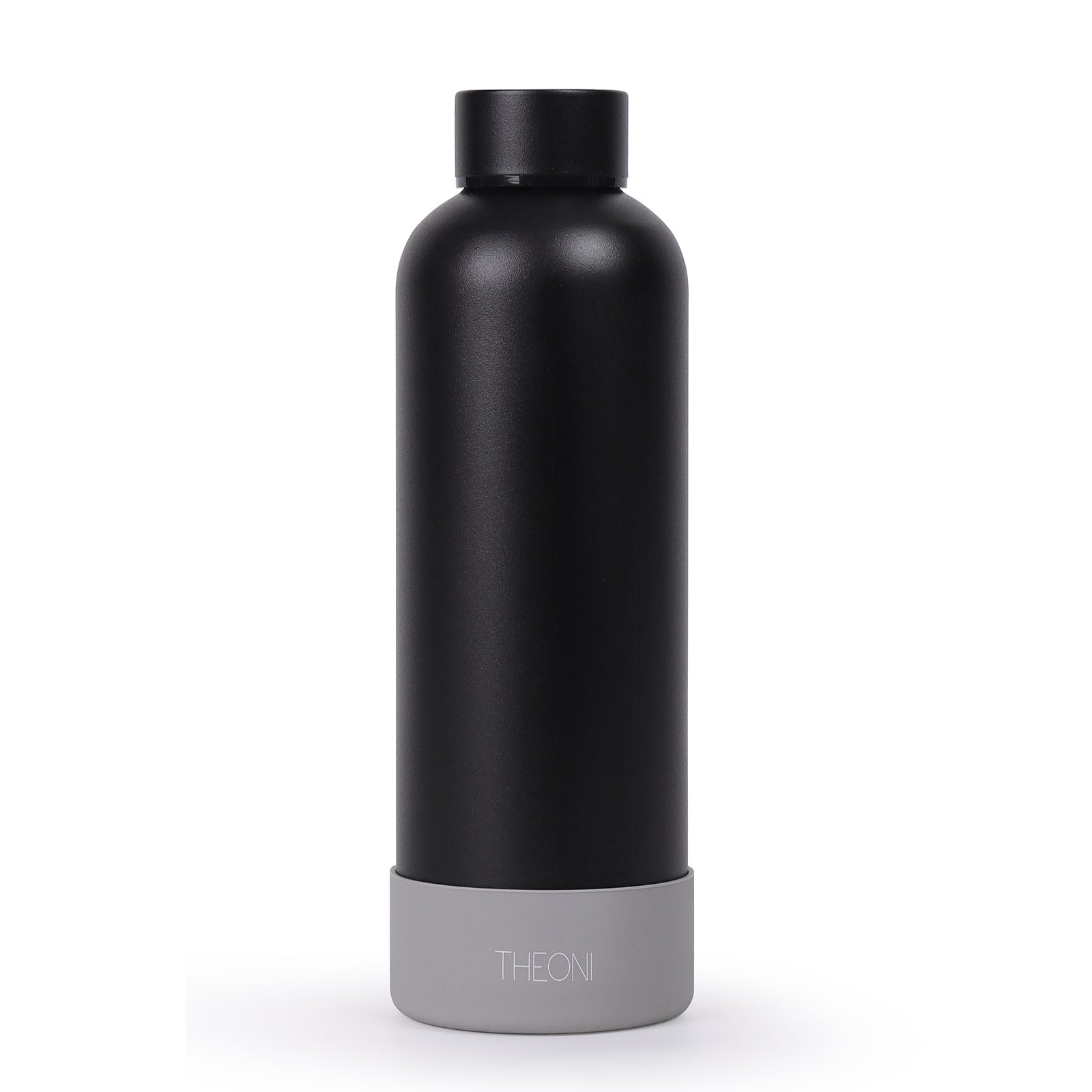 Theoni stainless Steel Double Walled Insulated Thermos Flask / Insulated Water Bottle| 24 Hours Hot & Cold |Leak Proof| Easy to Carry School And Travel Bottle - Deep Black & Weekday Blues ( Set of 2 ) (500ml)