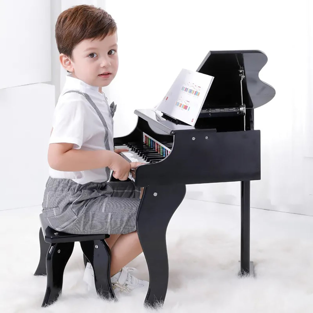 Wooden Piano - Black/ White