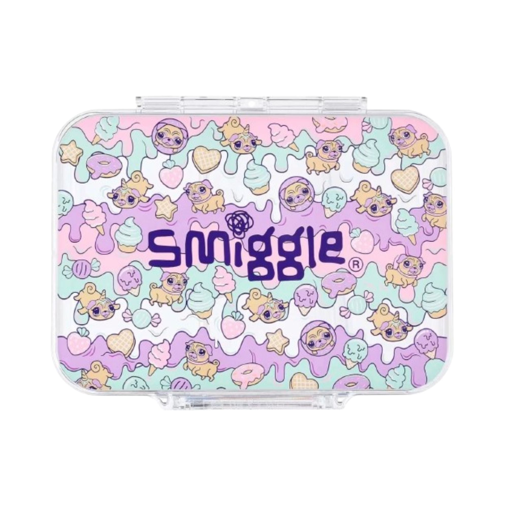 Smiggle Hey There Collection Lunchbox Graphic Mint