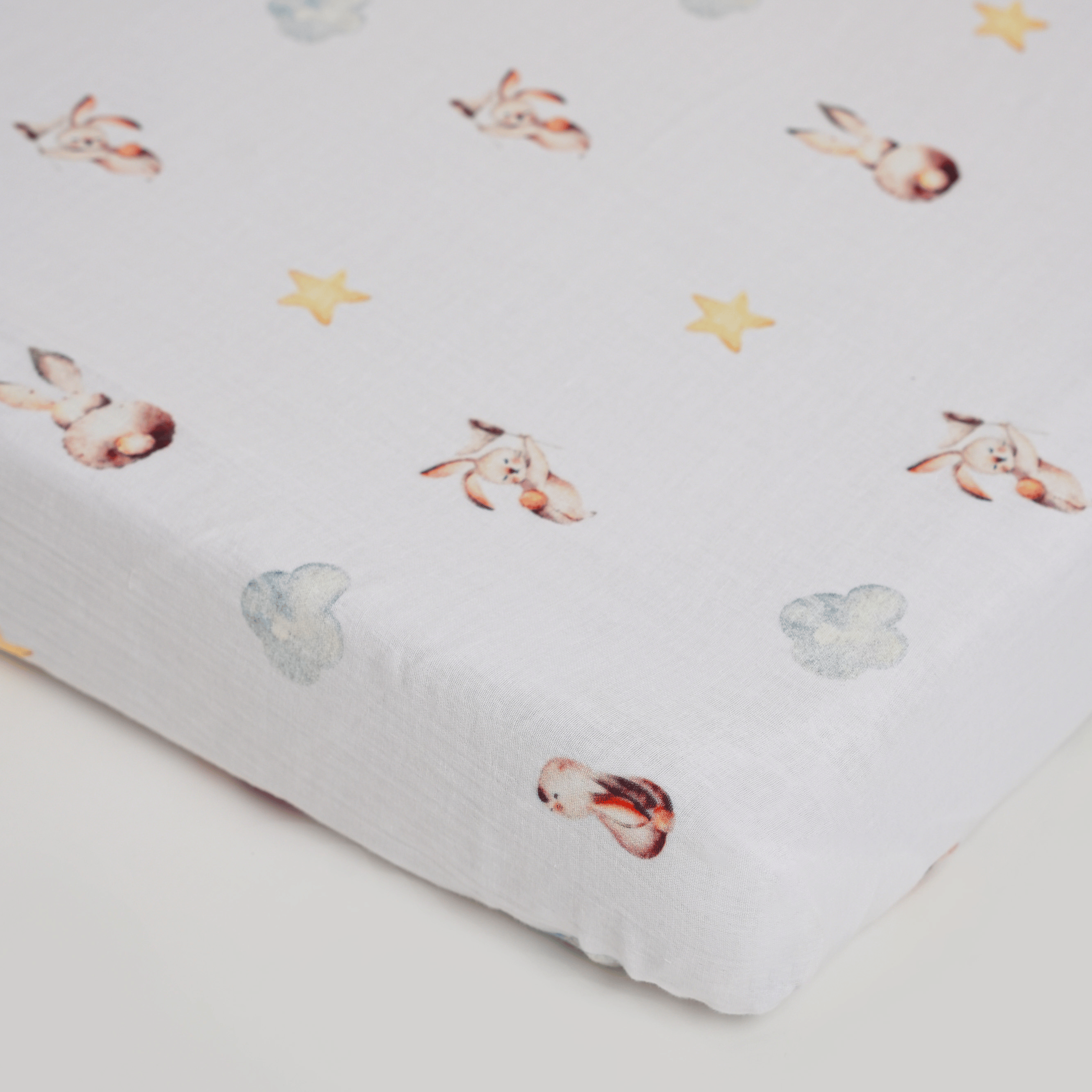 Up in the Clouds Fitted Cot Sheet