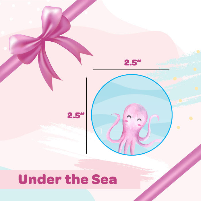 Personalised Gift Sticker - Under The Sea Assorted - Set of 60