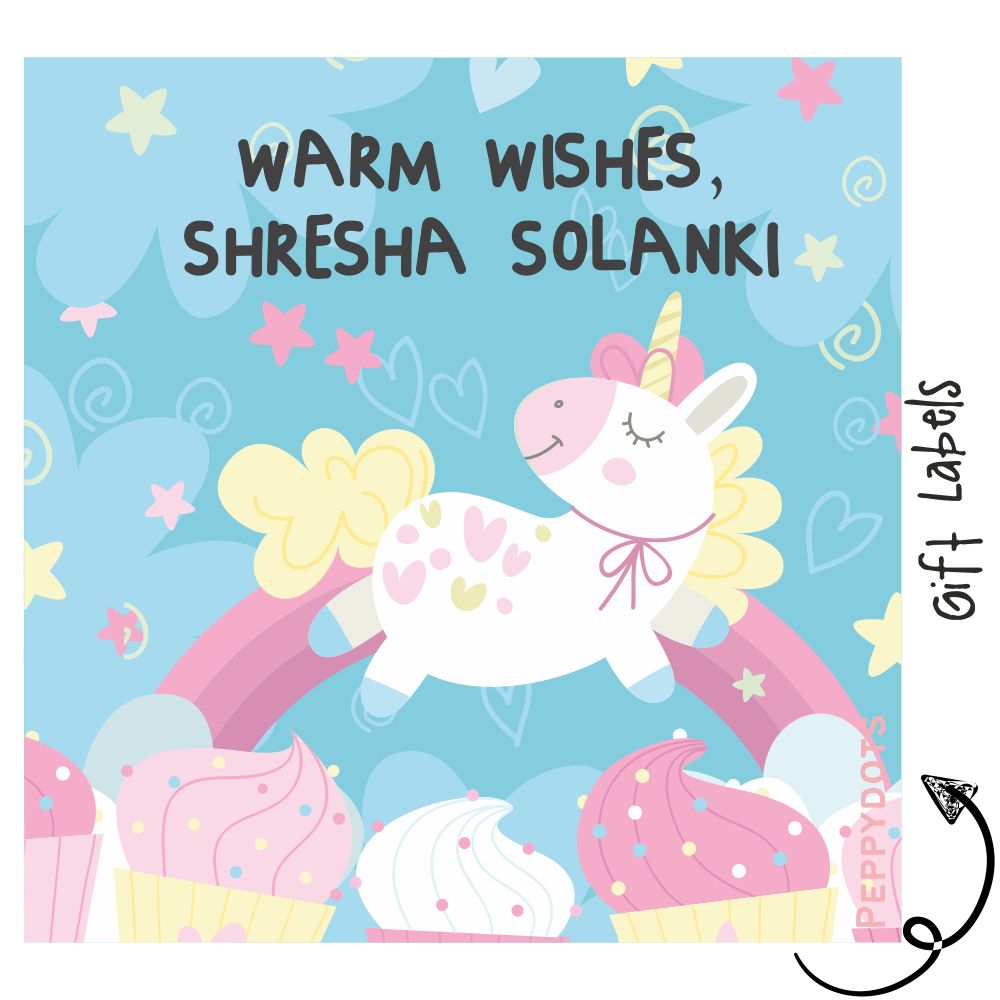 Gift Labels - Unicorn Love