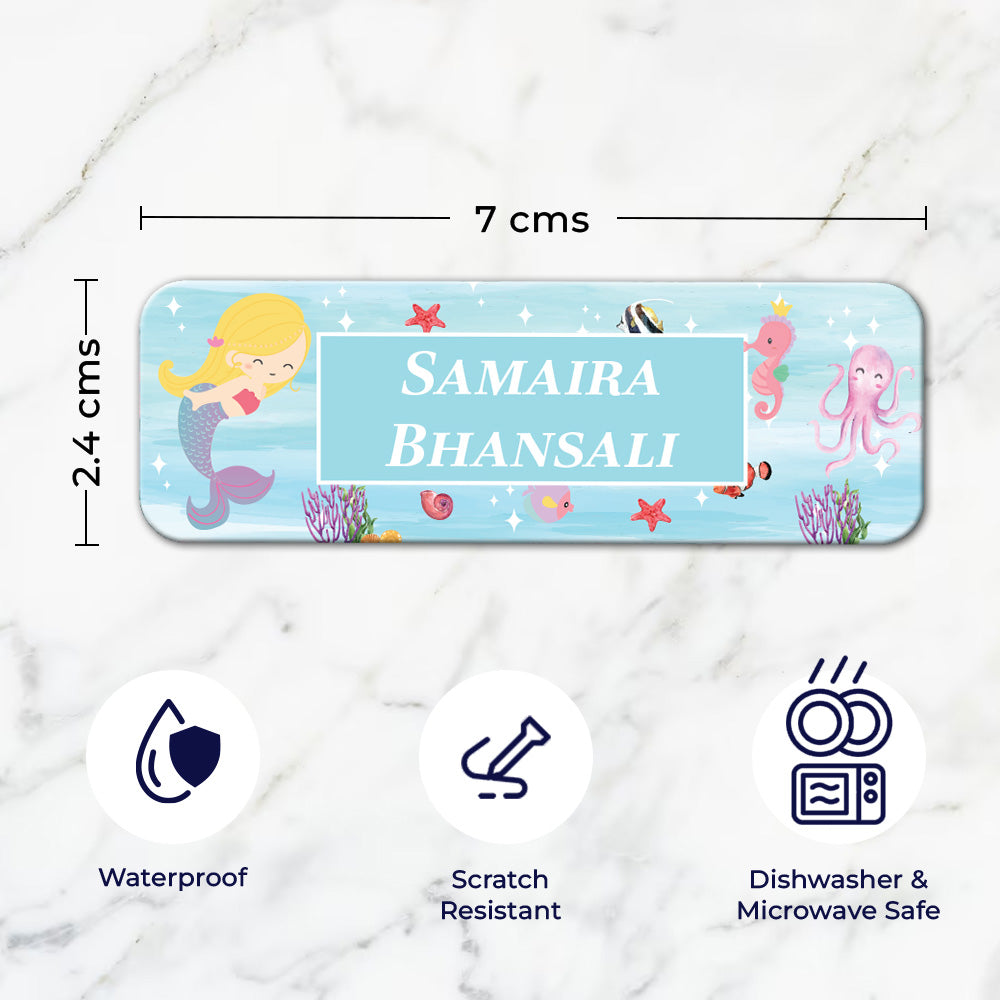 Personalised Waterproof Sticker (kids) Set of 60