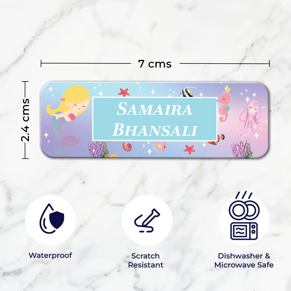 Personalised Waterproof Sticker (kids) Set of 60