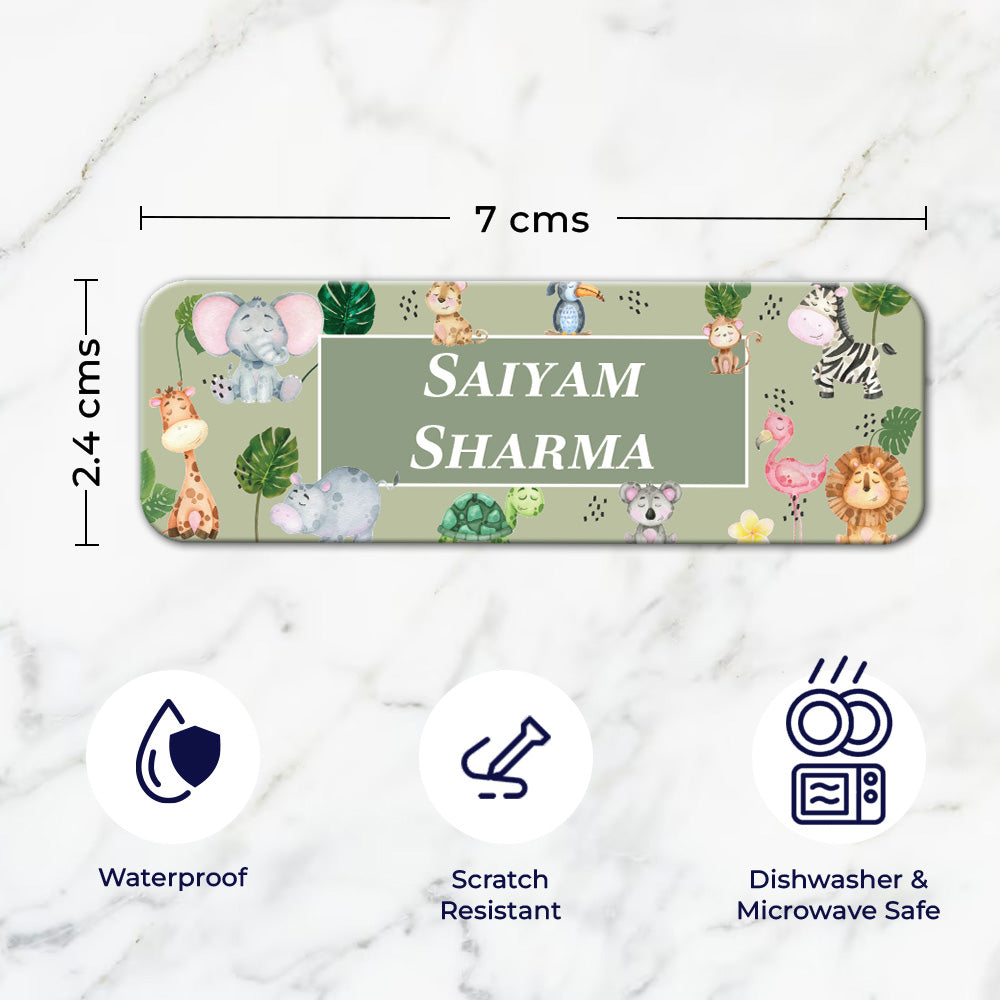 Personalised Waterproof Sticker (kids) Set of 60