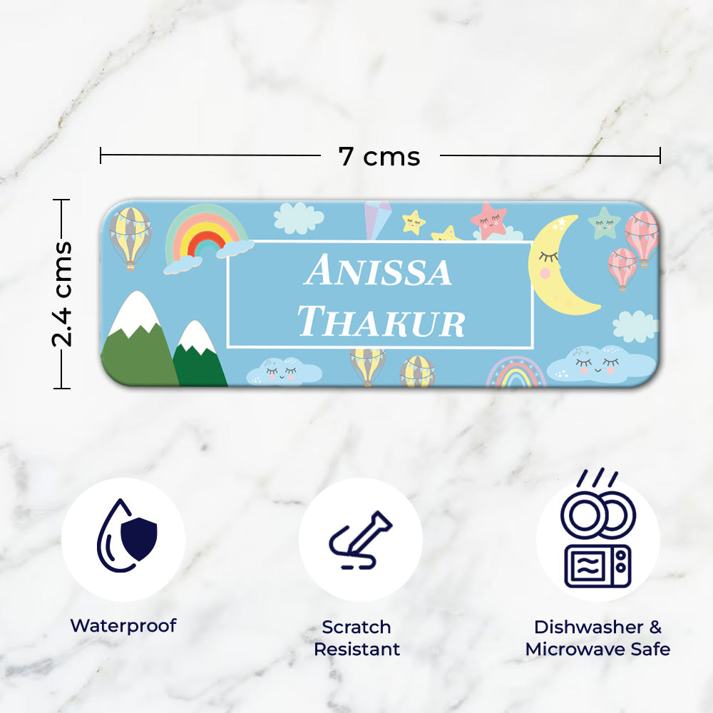 Personalised Waterproof Sticker (kids) Set of 60