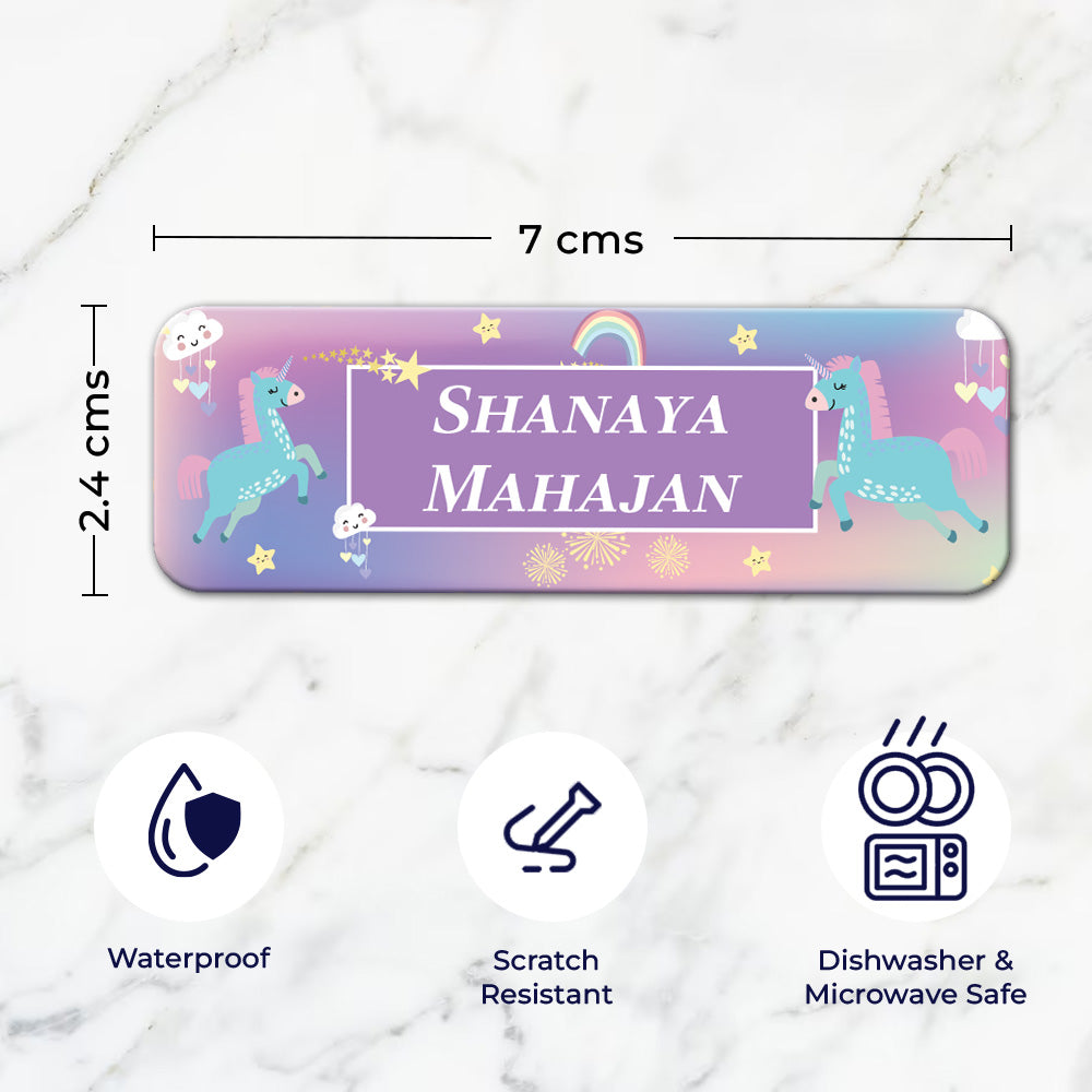 Personalised Waterproof Sticker (kids) Set of 60