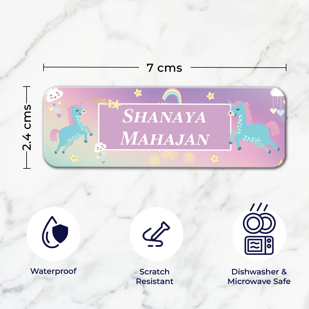 Personalised Waterproof Sticker (kids) Set of 60