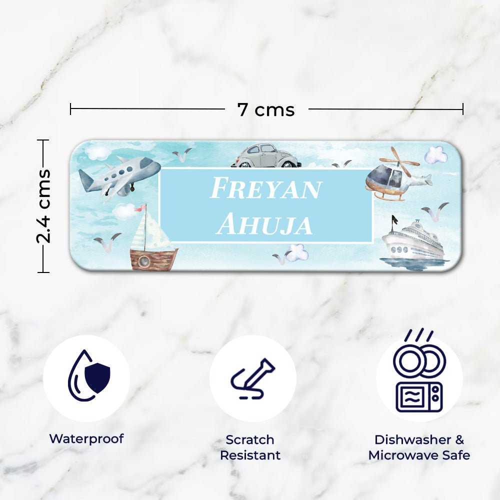 Personalised Waterproof Sticker (kids) Set of 60