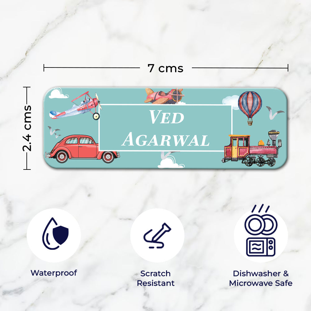 Personalised Waterproof Sticker (kids) Set of 60