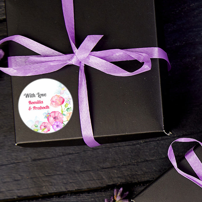 Personalised Gift Sticker - Watercolor - Set of 60