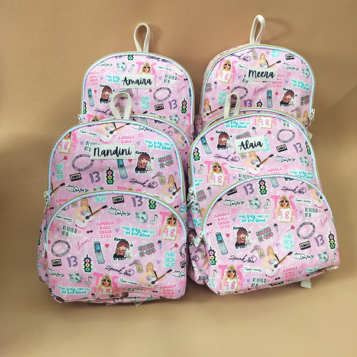 Taylor Swift Personalised Backpack (single piece)