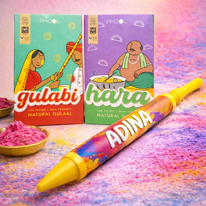 Personalised Holi Pichkari / Pichkari and Gulaal Combo
