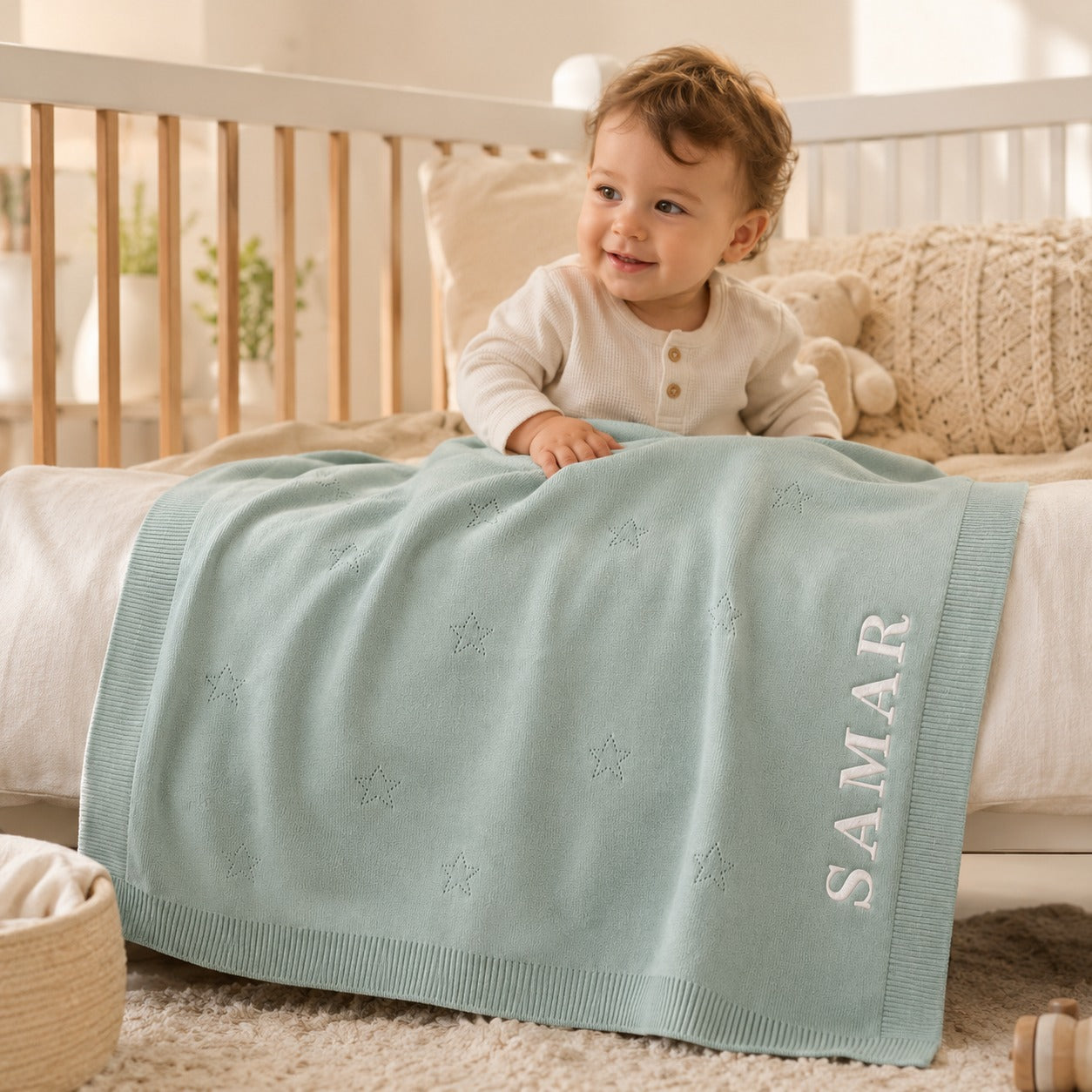Soft knitted Cotton blanket
