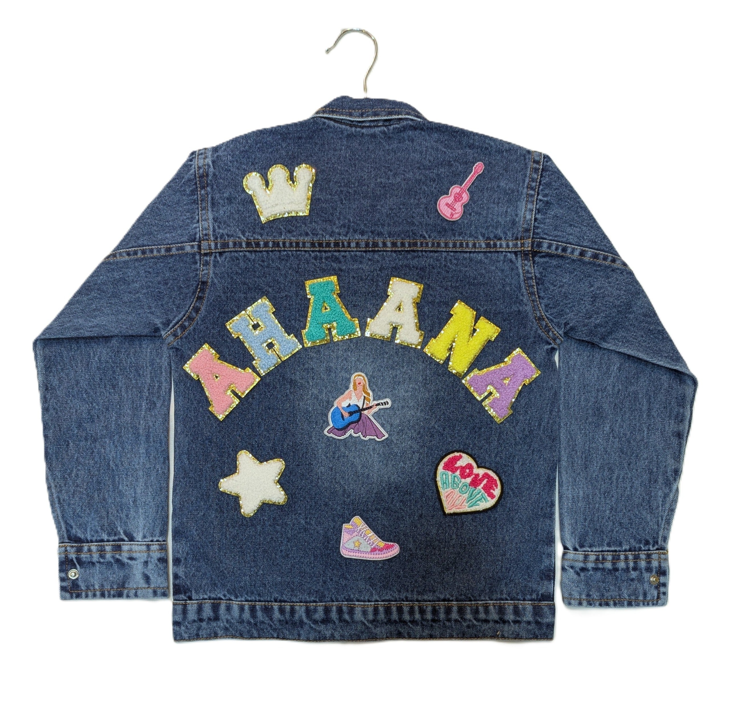 Denim Jackets with Letter Patches - Swiftie