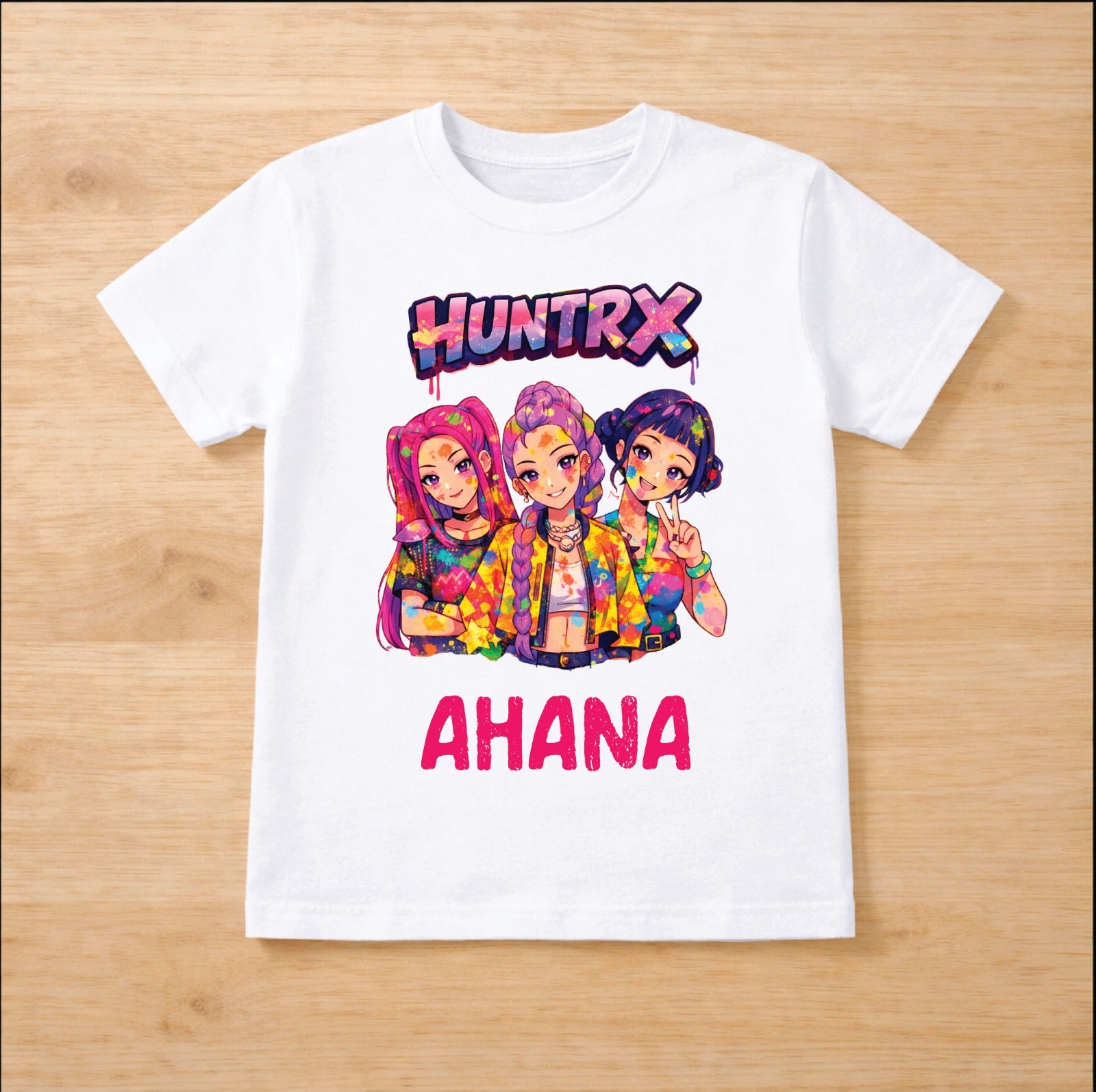 Personalised Huntrx Themed Holi T-Shirt