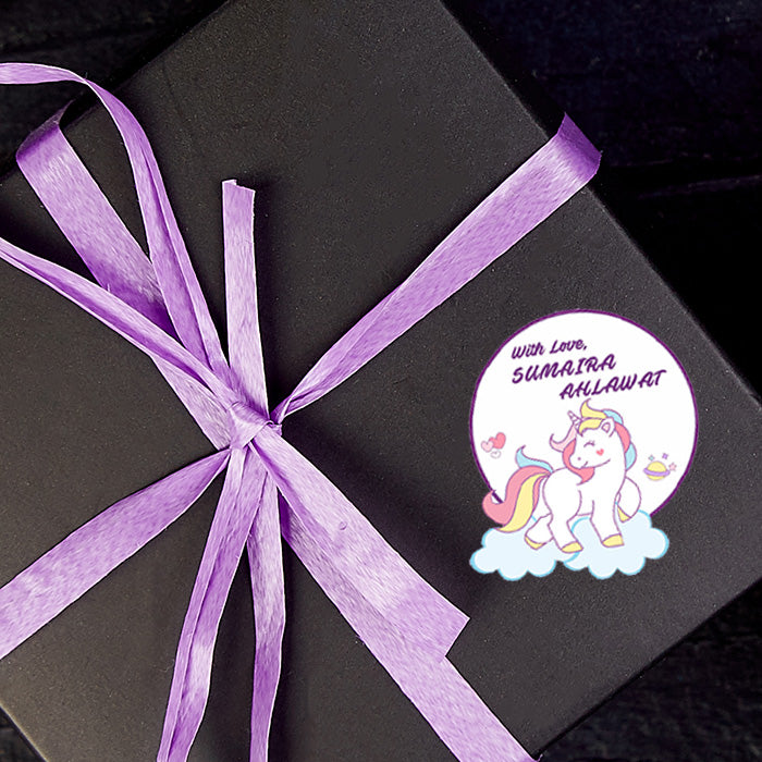Personalised Gift Sticker - Unicorn - Set of 60