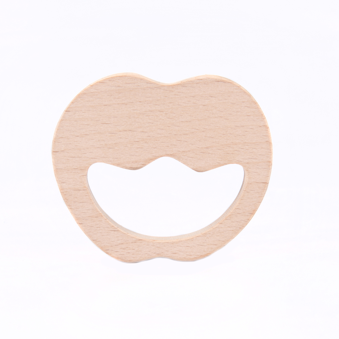 NESTA TOYS Wooden Apple Teether (Beech Wood)