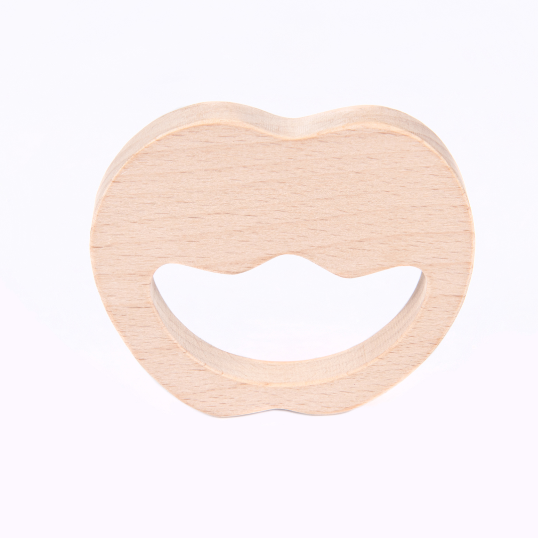 NESTA TOYS Wooden Apple Teether (Beech Wood)