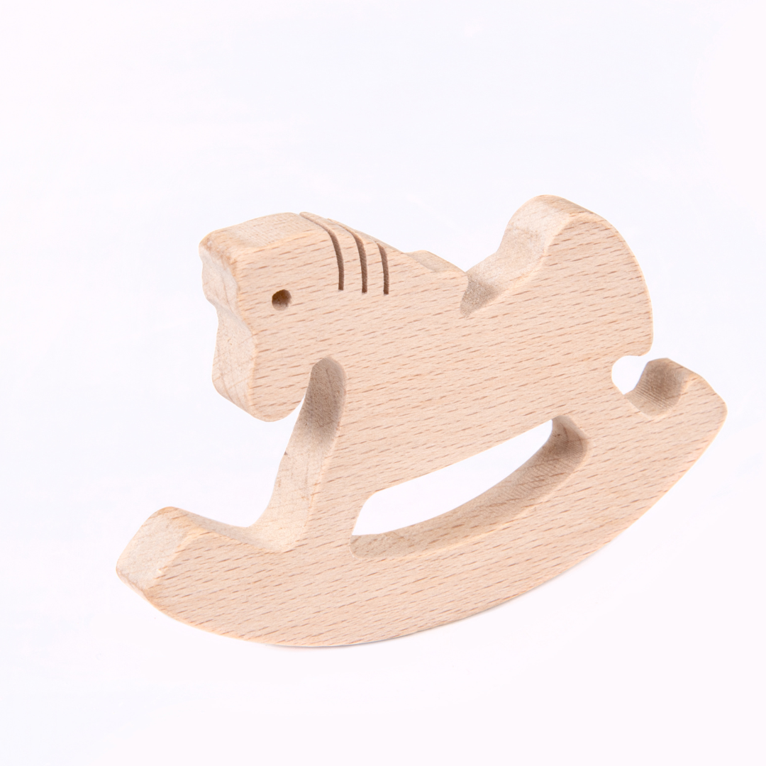 NESTA TOYS Wooden Horse Teether (Beech Wood)