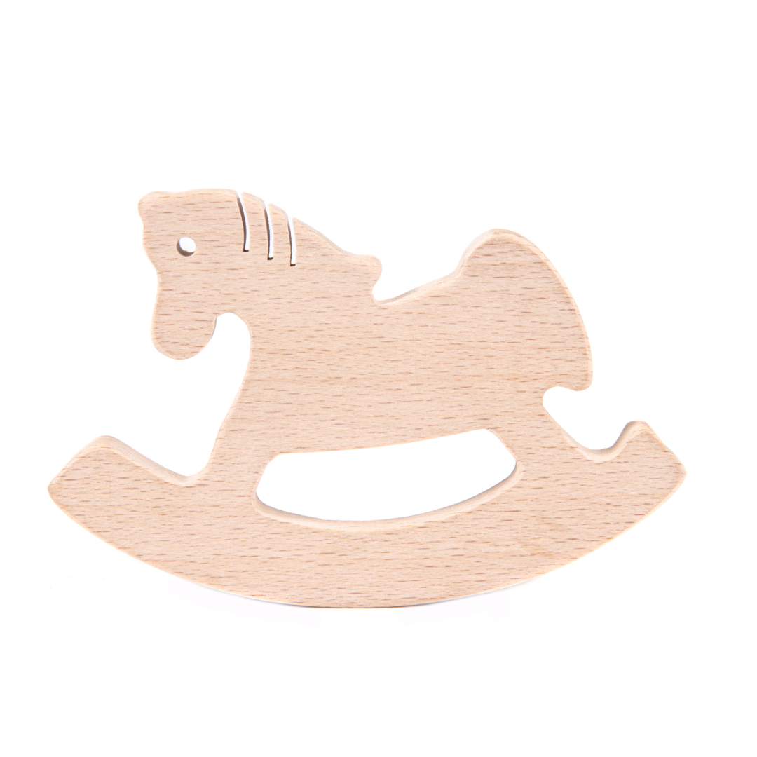 NESTA TOYS Wooden Horse Teether (Beech Wood)