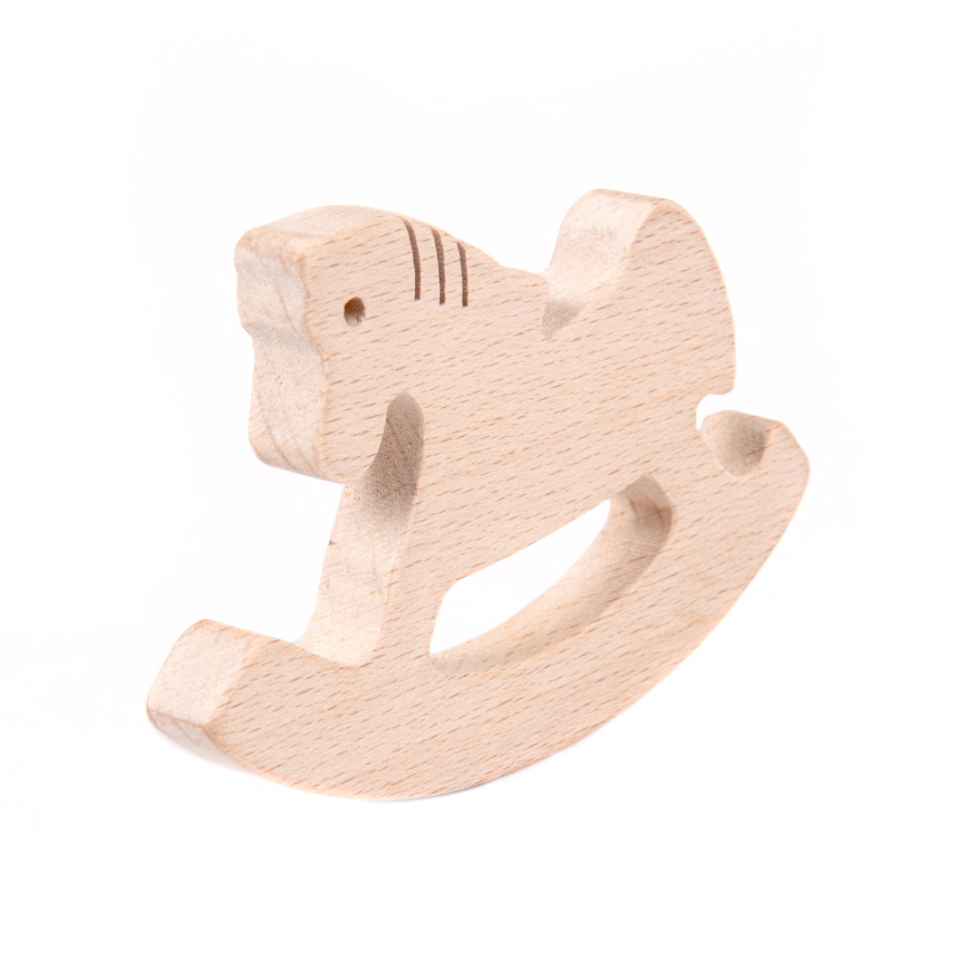 NESTA TOYS Wooden Horse Teether (Beech Wood)