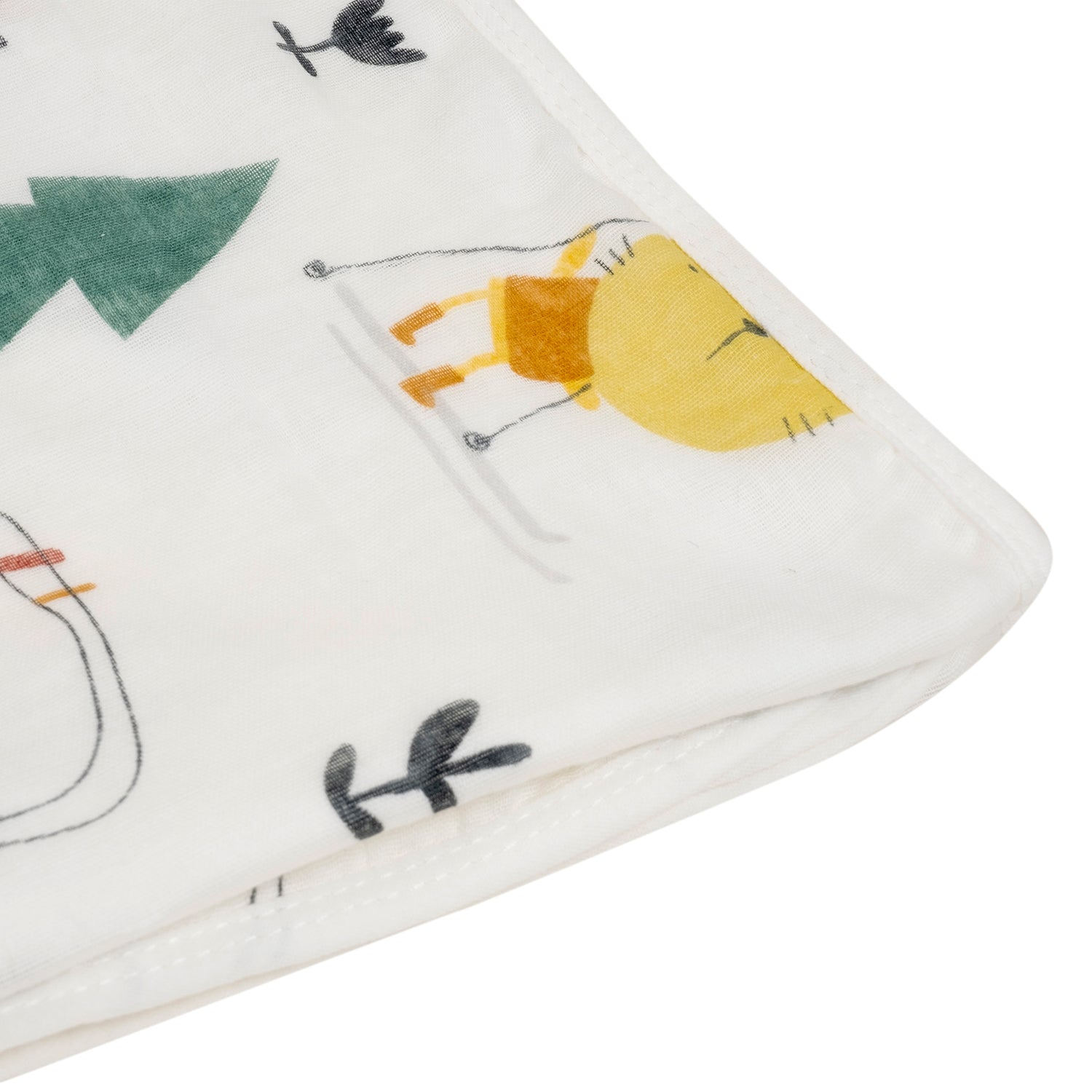 Baby Moo Zoo 100% Cotton Ultra Soft Eco Friendly Absorbent Towel - White