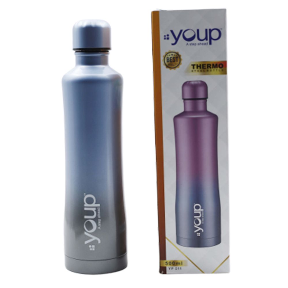 Youp Thermosteel Insulated Blue And Grey Color Water Bottle Yp511 - 500 Ml