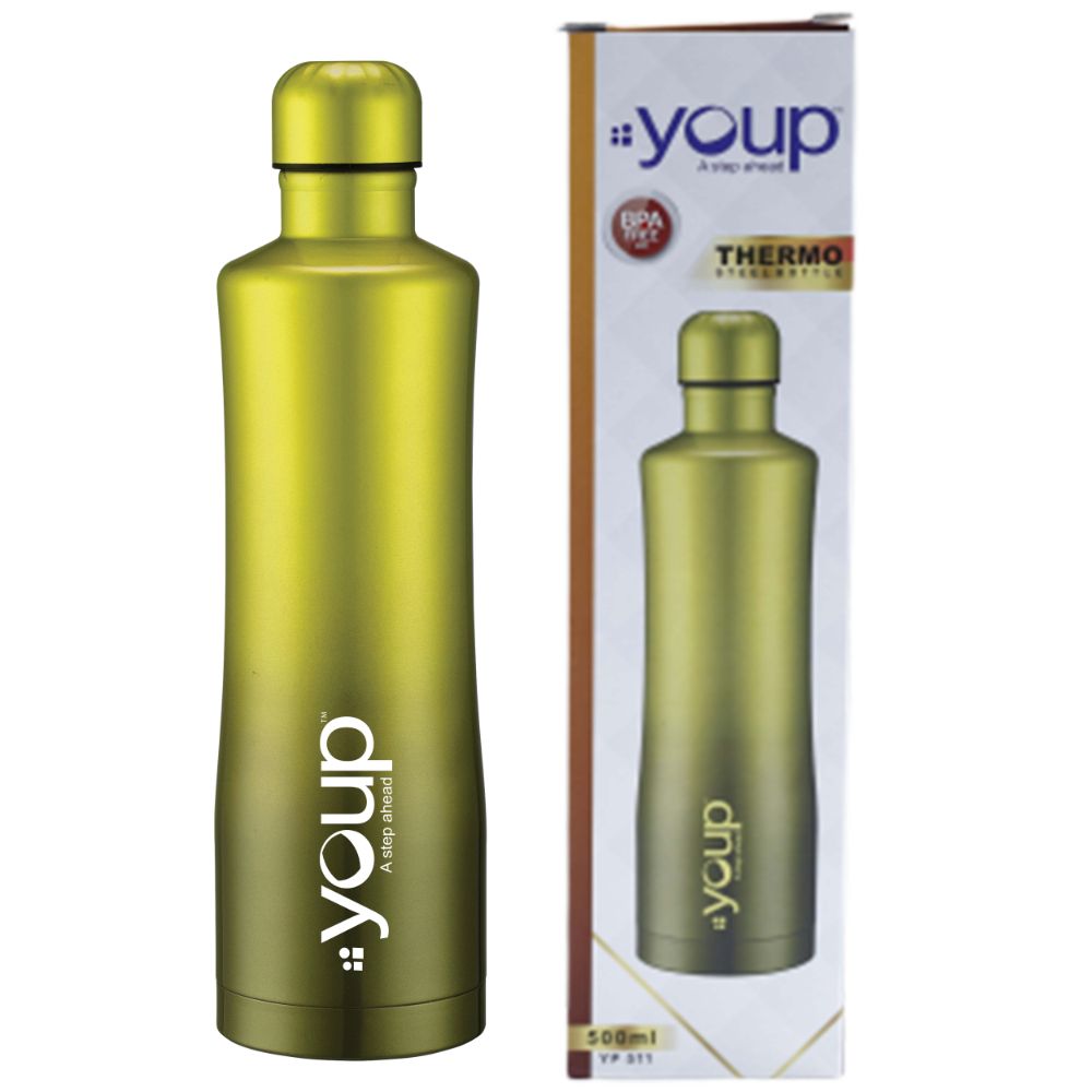 Youp Thermosteel Insulated Green Color Water Bottle Yp511 - 500 Ml