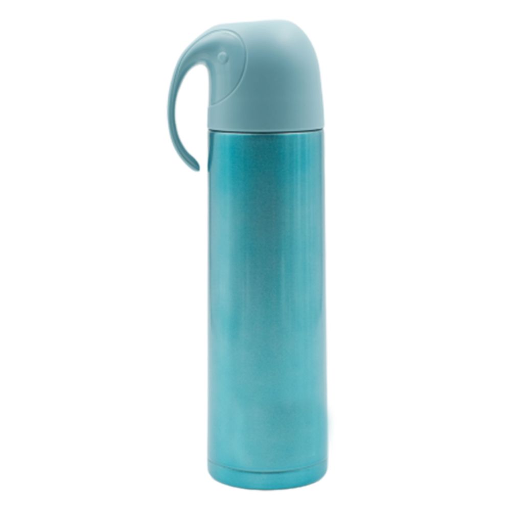 Youp Thermosteel Insulated Blue Color Water Bottle With Handle Containing Cup Cap Yp512 - 500 Ml