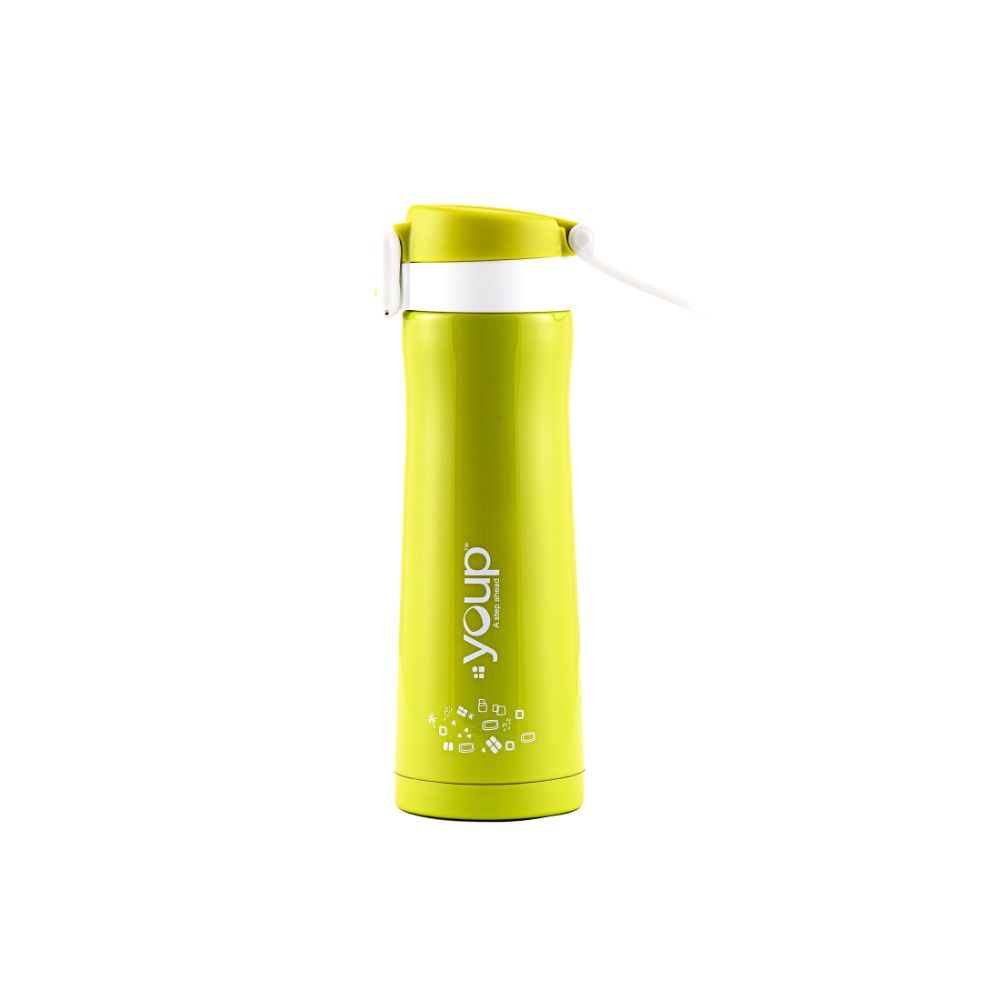 Youp Thermosteel Insulated Green Color Water Bottle Orchid - 500 Ml