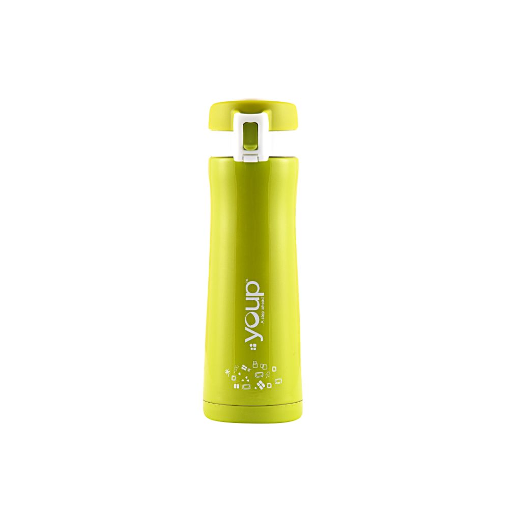 Youp Thermosteel Insulated Green Color Water Bottle Orchid - 500 Ml