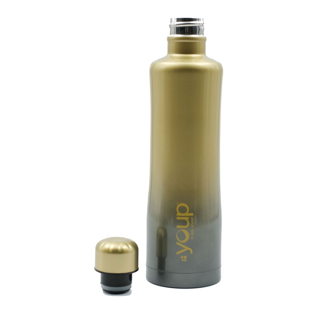 Youp Thermosteel Green And Grey Color Water Bottle Yp754 - 750 Ml