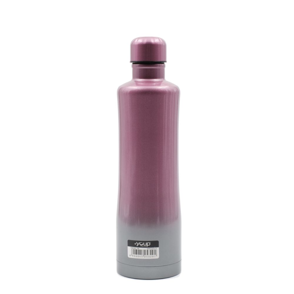 Youp Thermosteel Pink And Grey Color Water Bottle Yp754 - 750 Ml