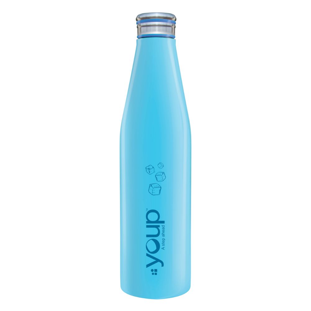 Youp Thermosteel Blue Color Fridge Water Bottle Harley - 1000 Ml